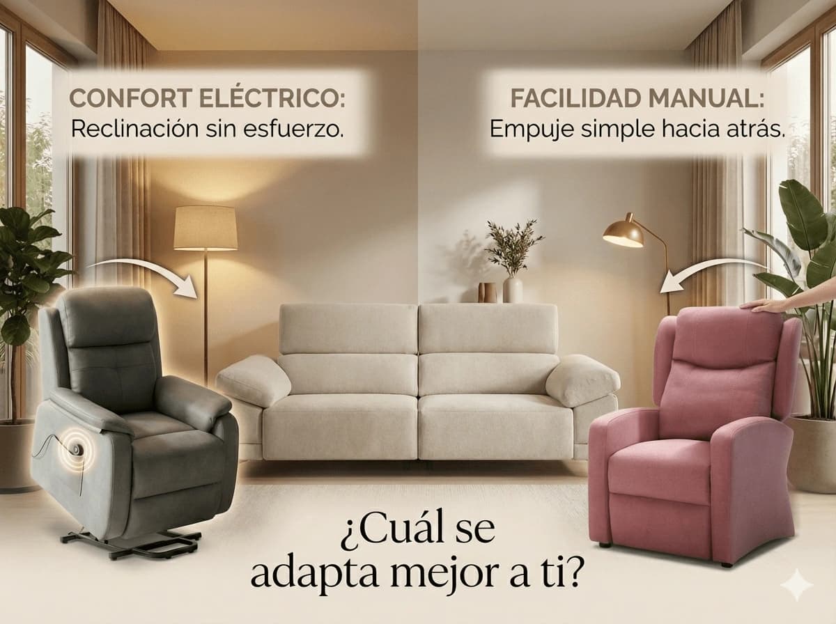 Sillón Relax: ¿Manual o Eléctrico?